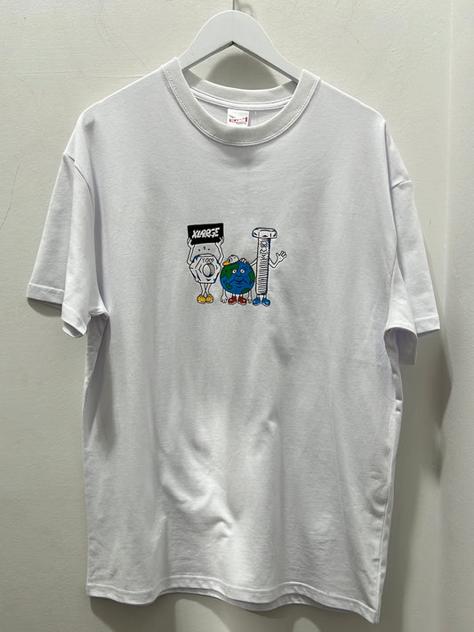 Trio ss tee - solid white