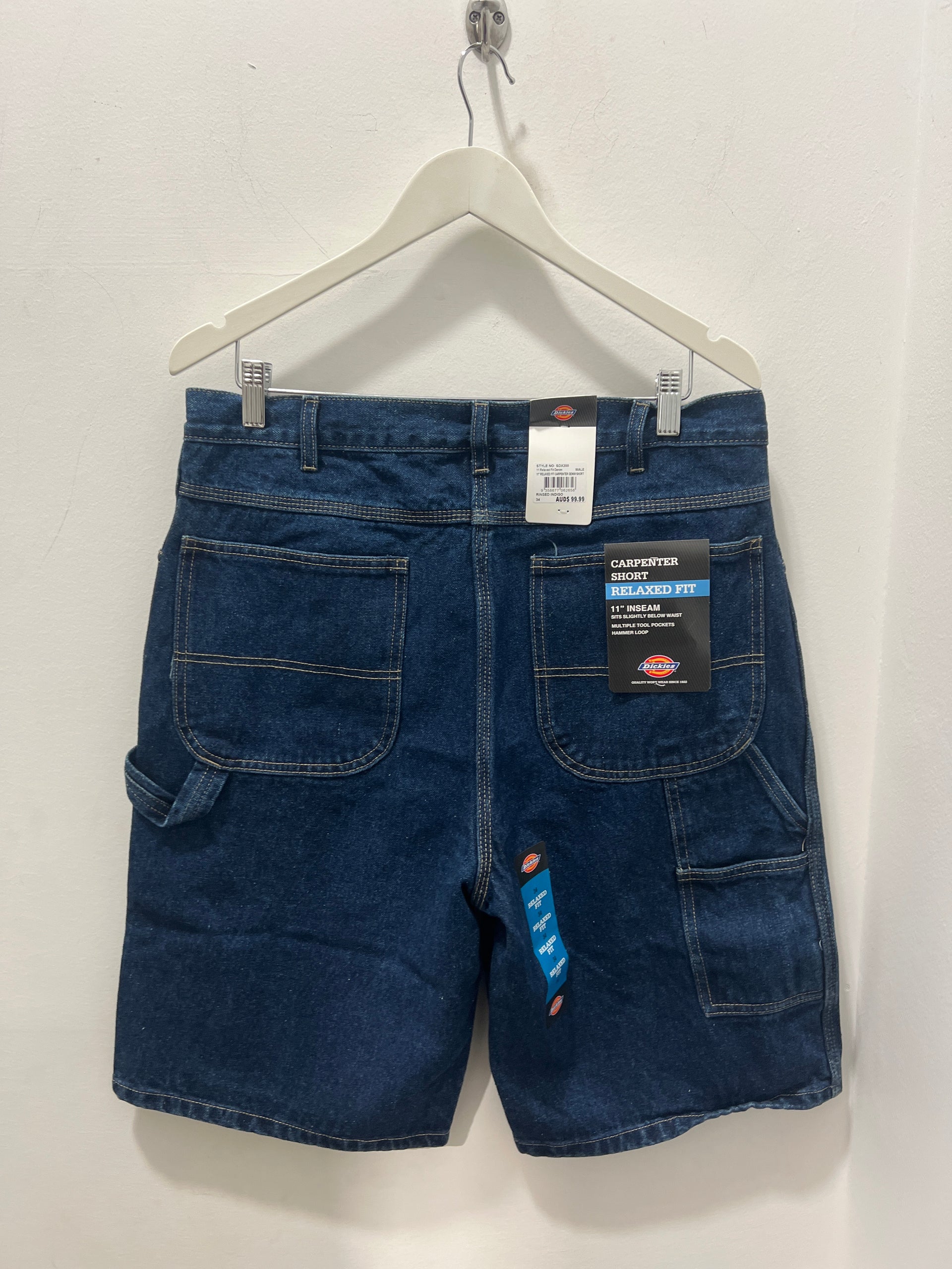 11 RELAXED FIT DENIM SHORT - RINSED INDIGO