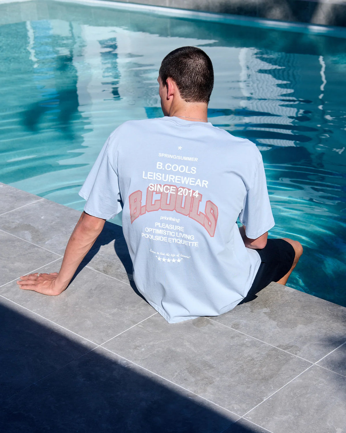 STAMP TEE BLUE