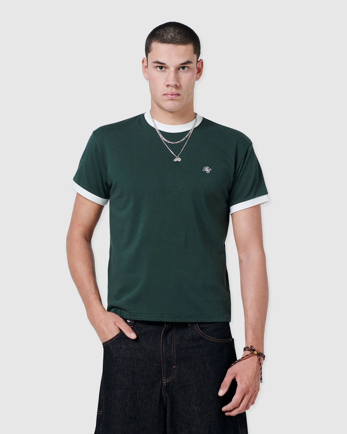 RAVE RINGER TEE FOREST