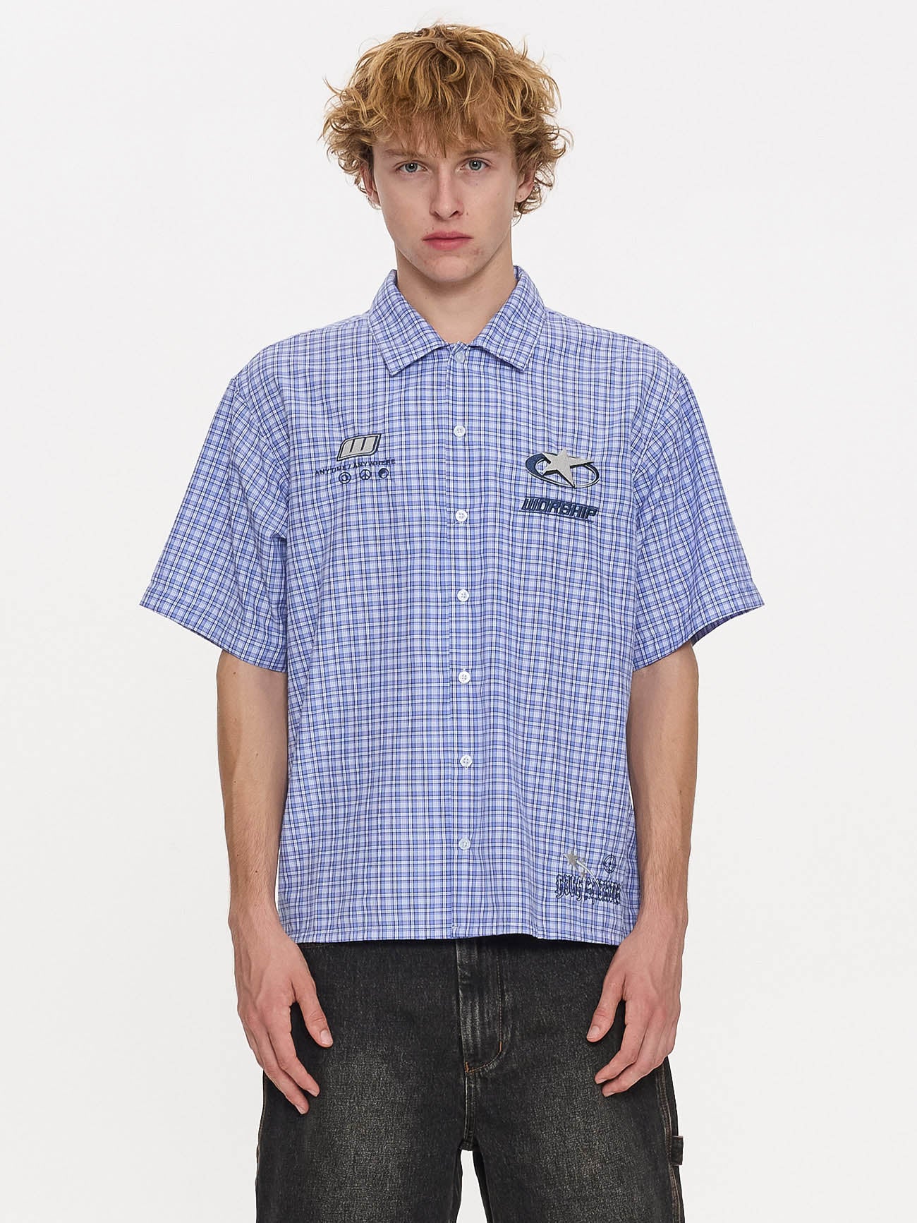 INJECTION SHORT SLEEVE SHIRT BLUE