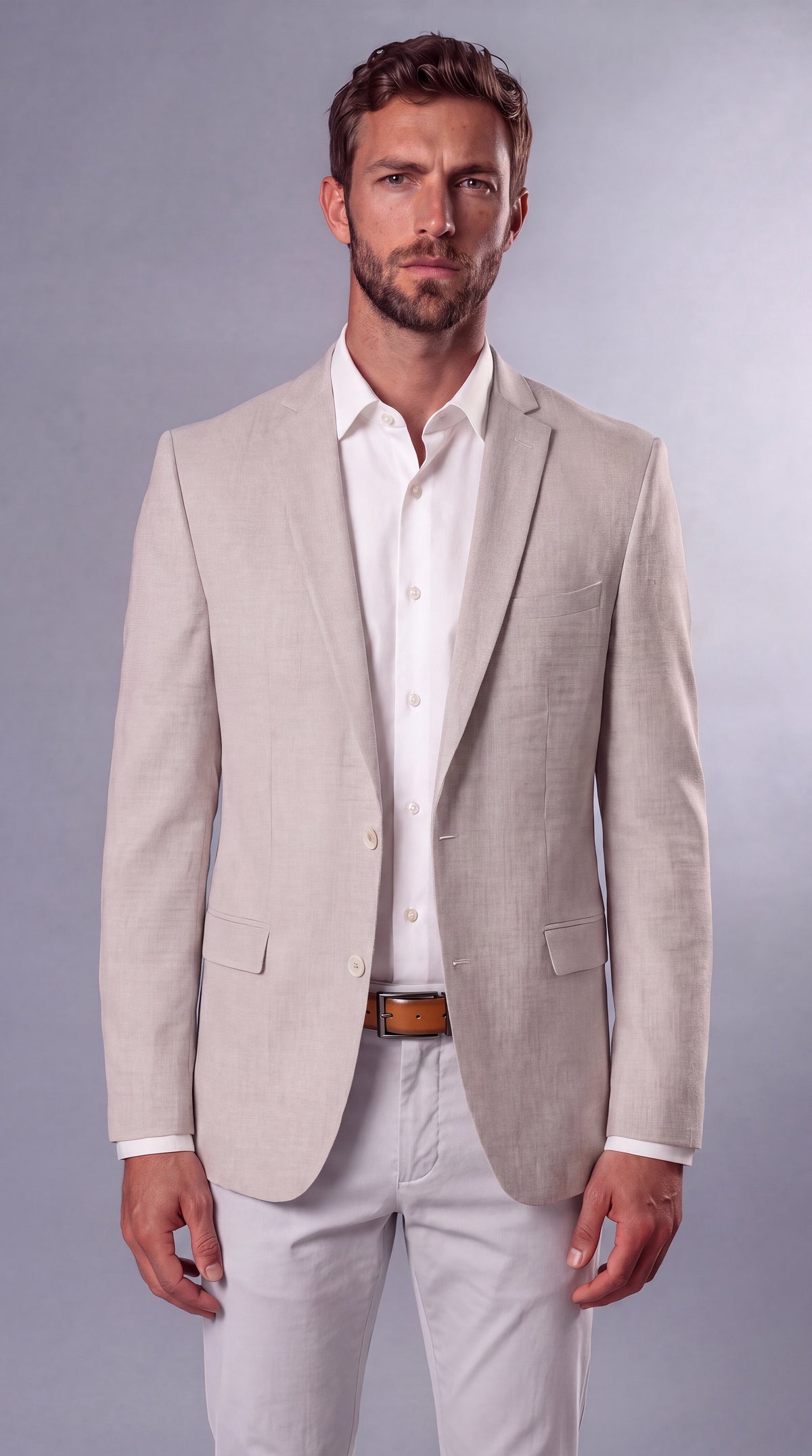 RHYS SLIM BLAZER SAND