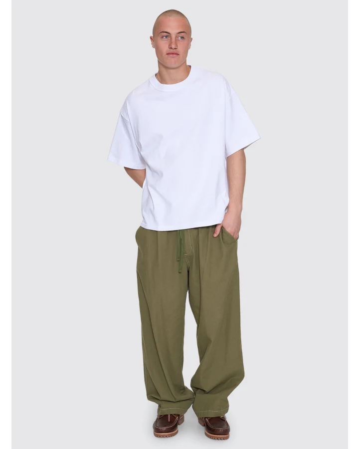 REVERSE BOX FIT TEE WHITE