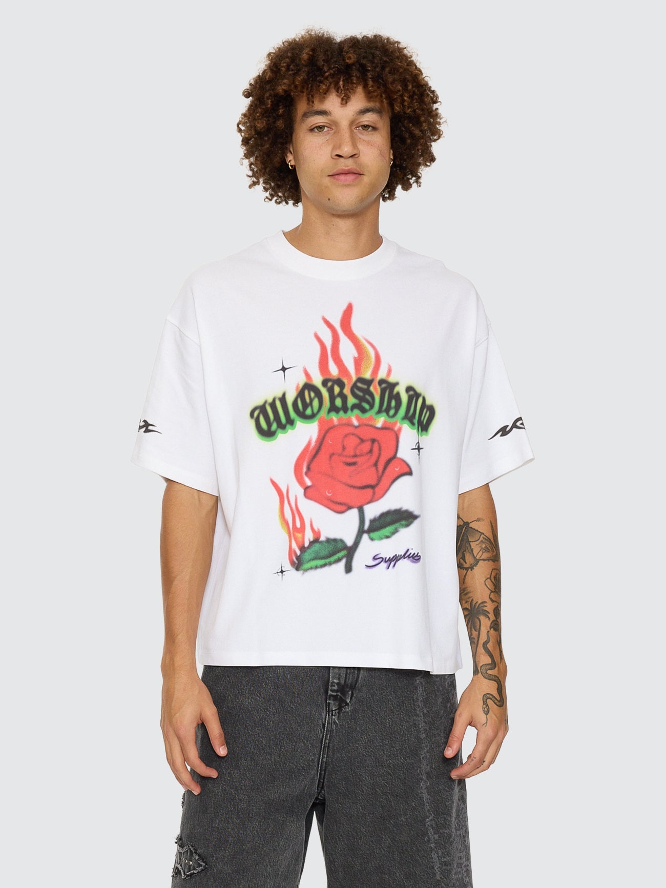ANDERSON CROP TEE WHITE