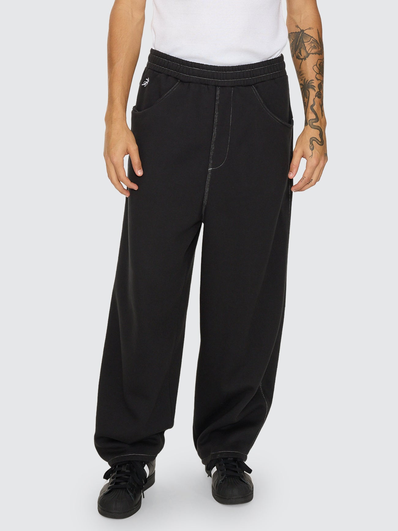 DOZER ELASTIC FLEECE PANT BLACK