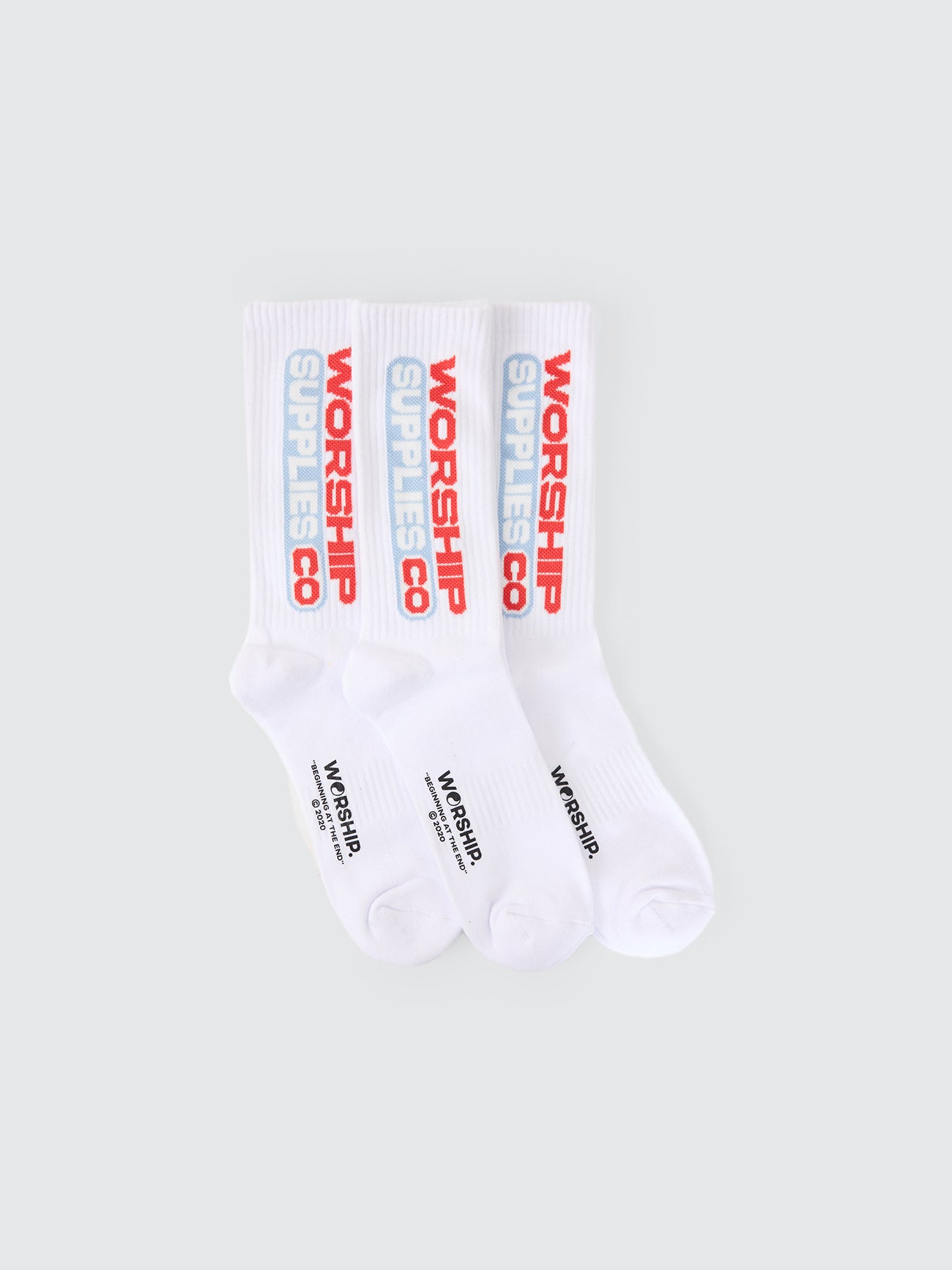 GLOBO 3PK SOCKS WHITE