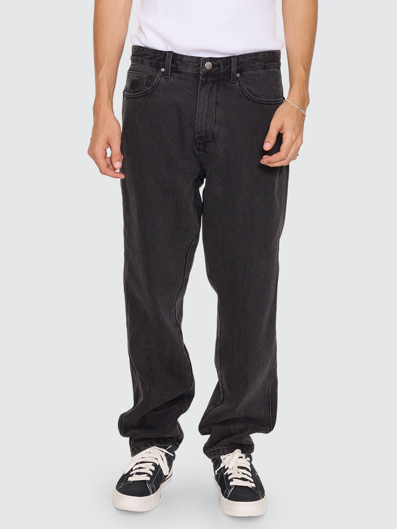 STRAIGHT 8'S JEAN USED BLACK