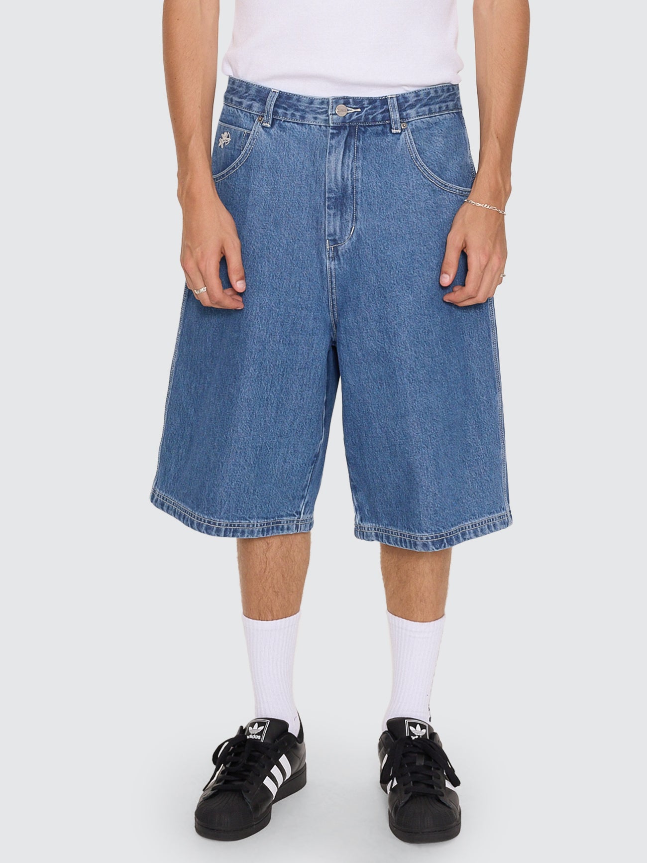 OBSIDIAN DOZER JEAN SHORT SKY HIGH BLUE