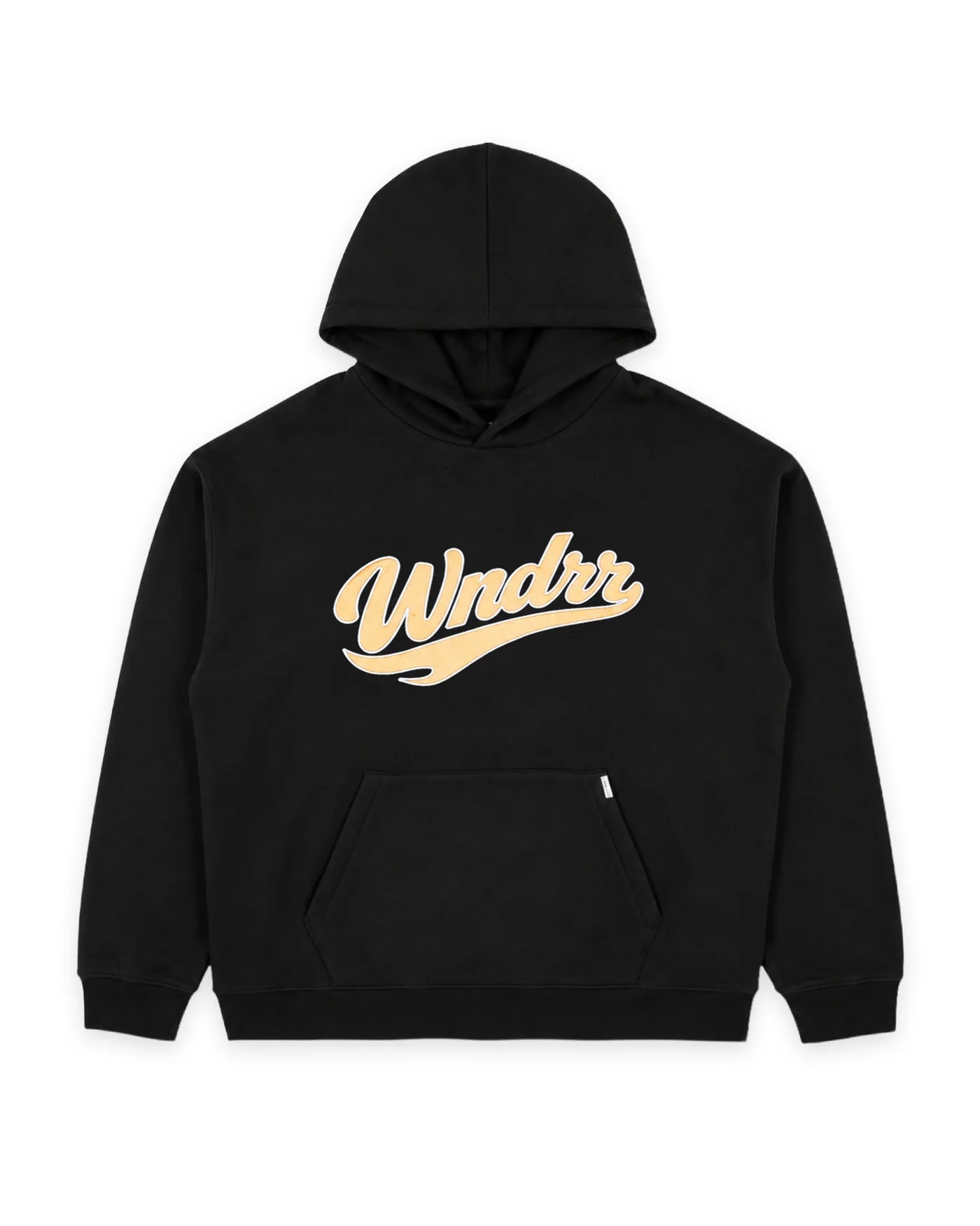 BRUSHBACK HOOD SWEAT BLACK