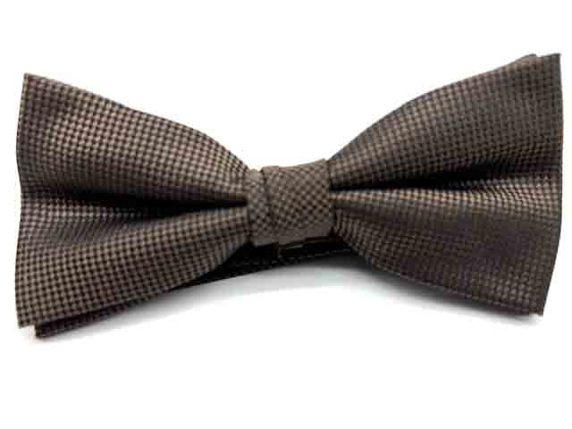 GOLD LABEL SELF PATTERNED BOWTIE CHOCOLATE