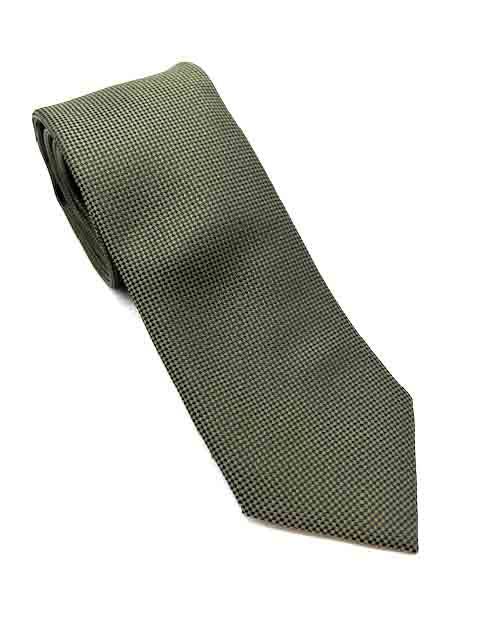 GOLD LABEL SELF PATTERN TIE OLIVE