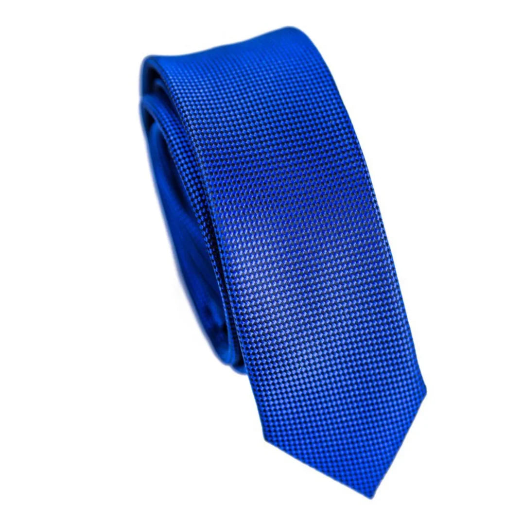 THE SLIM SELF PATTERN TIE ROYAL