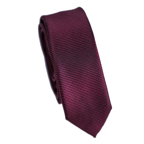 GOLD LABEL SELF PATTERN TIE BURGUNDY