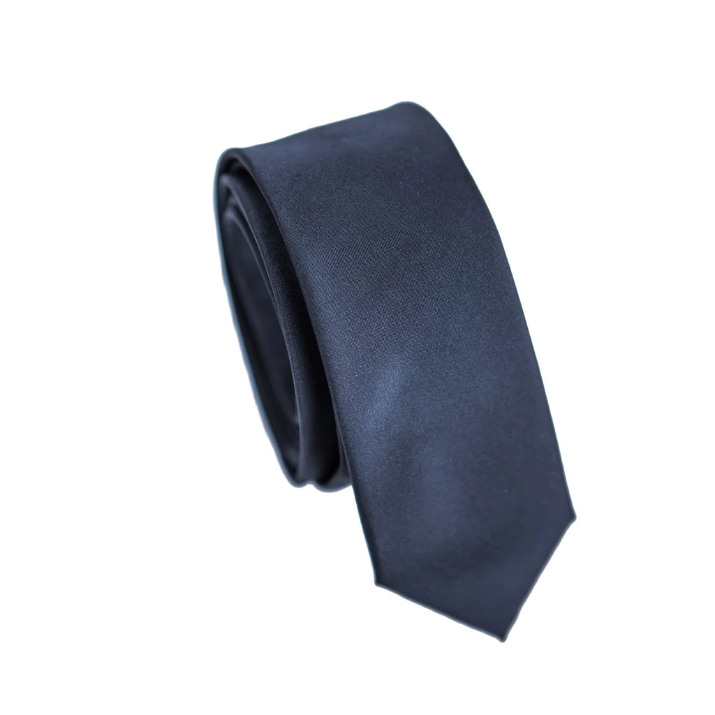 THE SLIM TIE MICRO SOLID BLACK