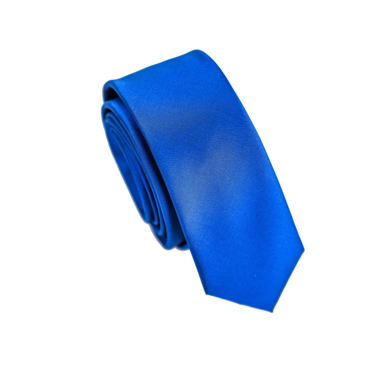 THE SLIM TIE MICRO SOLID AZURE 7cm