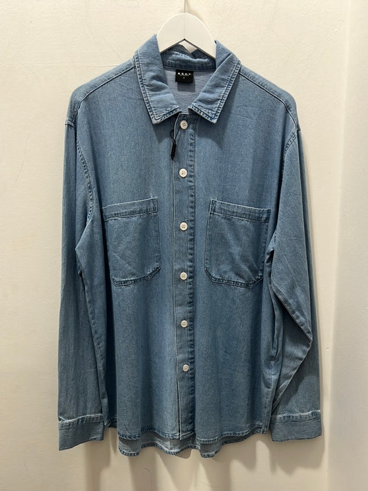 WILDFIRE RELAXED OVERSHIRT - BLUE SKY
