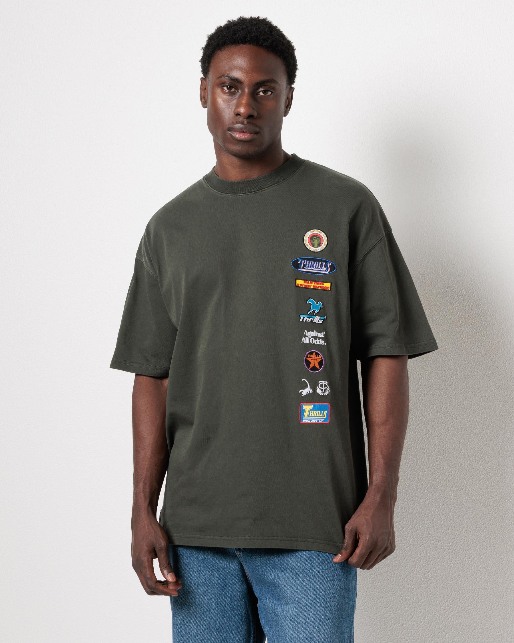 AGAINST ALL ODDS TEE OIL GREEN