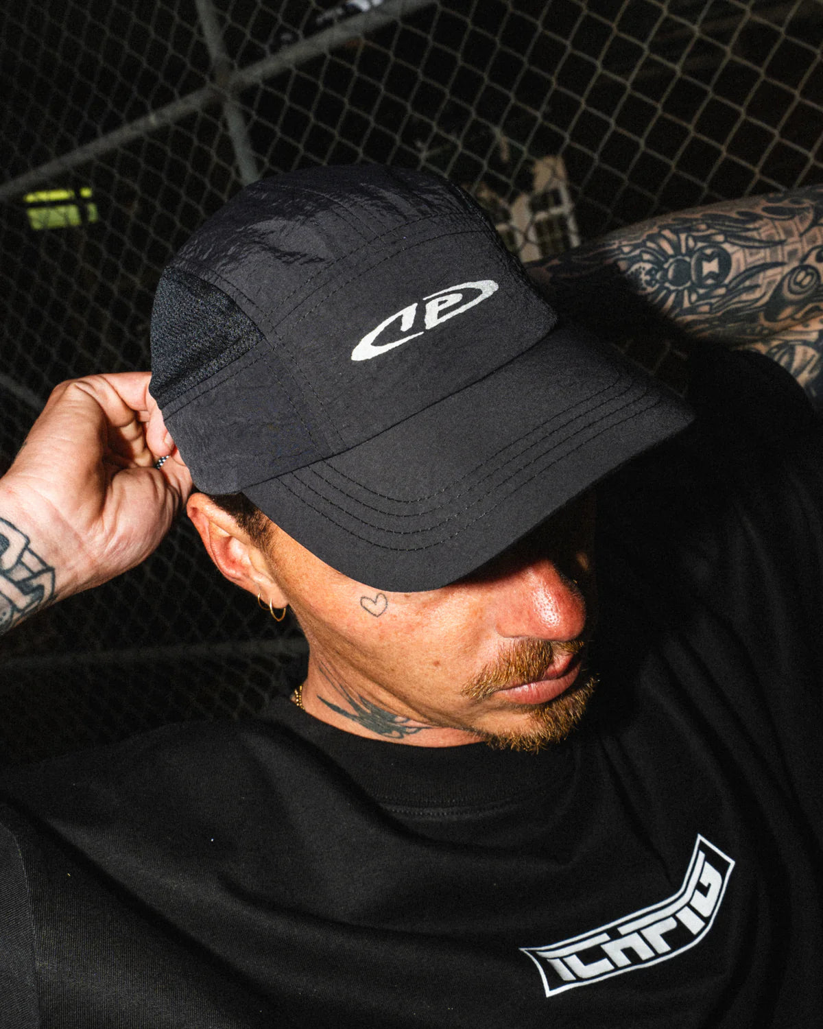 OPTIC MESH PANEL CAP BLACK