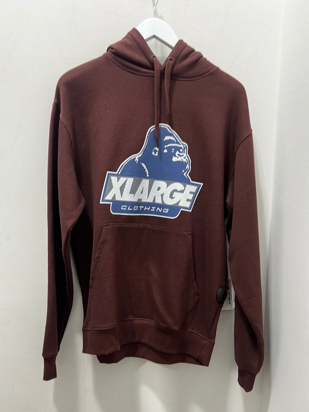 91 SLANTED LOGO HOOD - BROWN