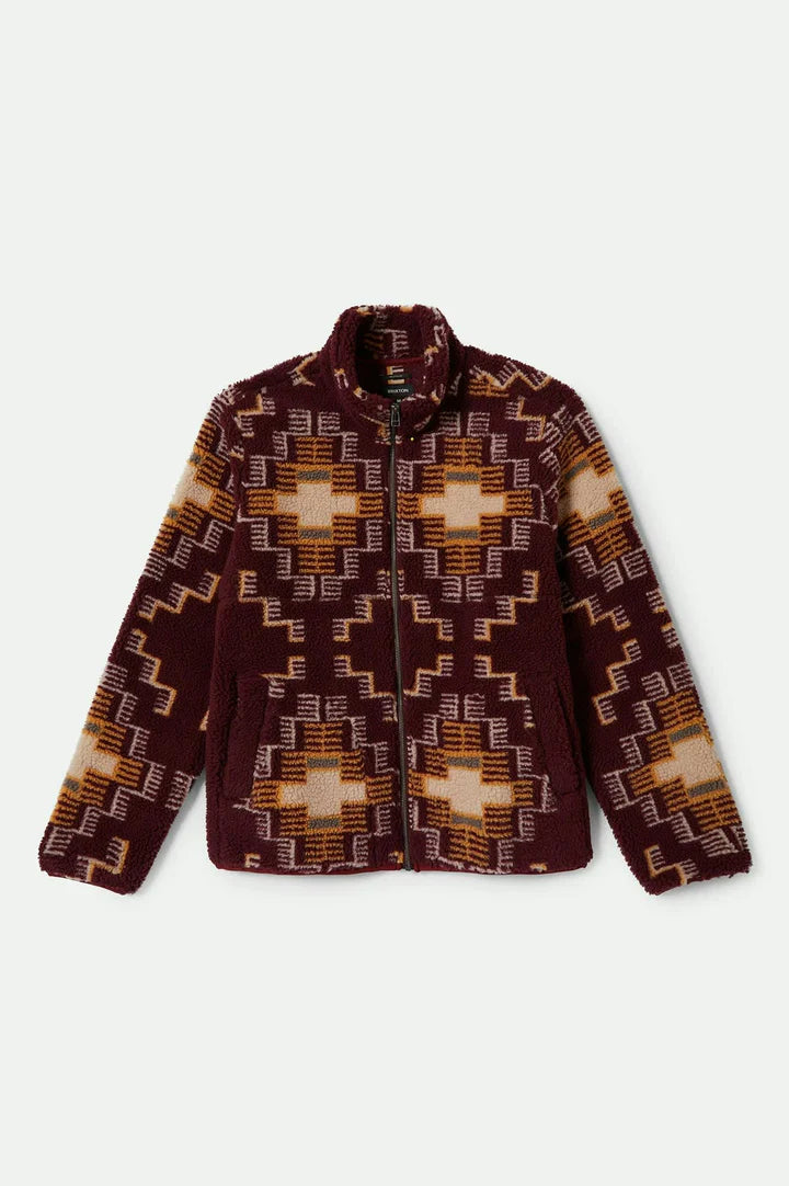 ARTIC  FLEECE MOCK NECK JACKET LIGHT CABERNET