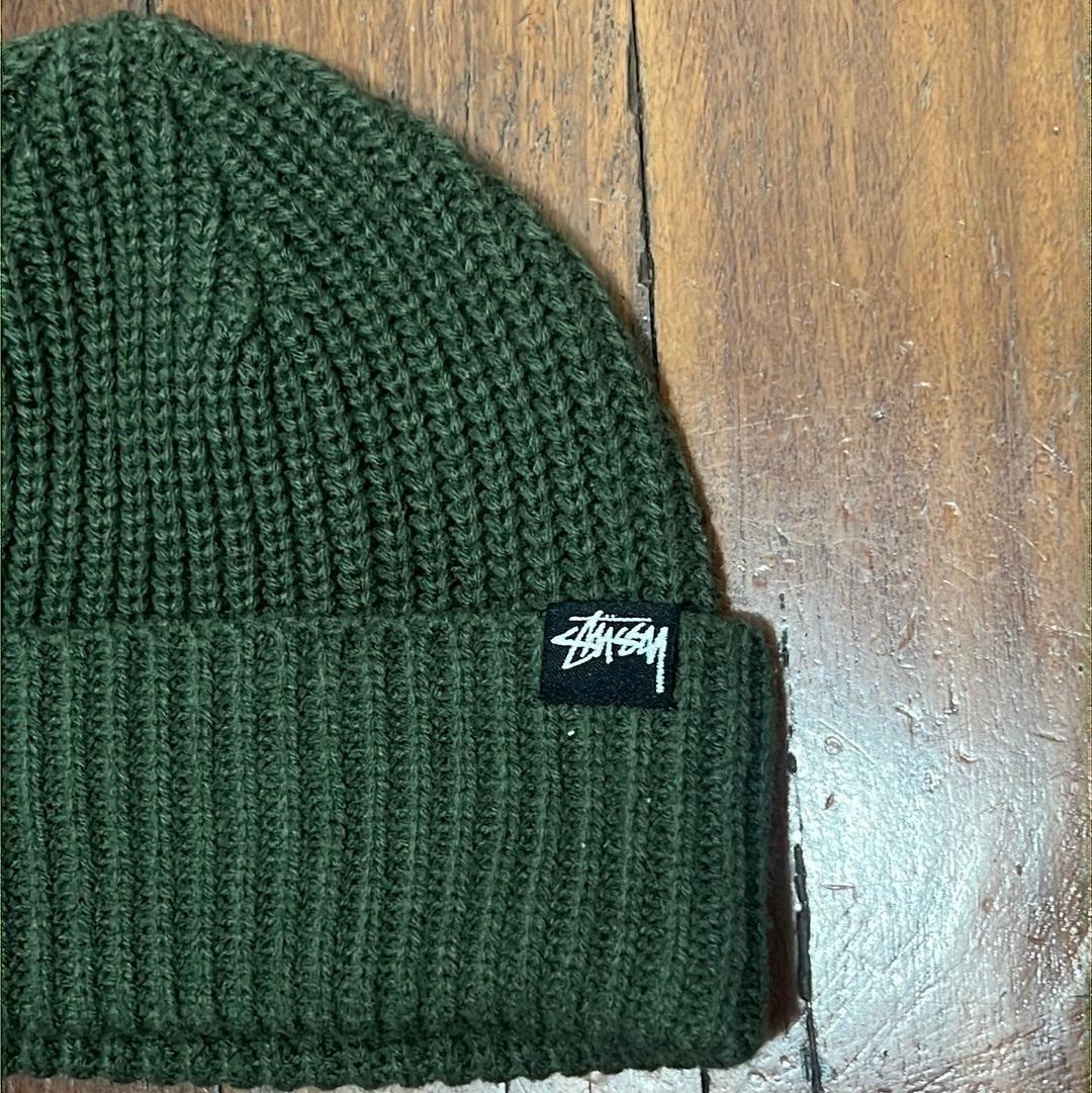 STOCK RIB BEANIE - FLIGHT GREEN