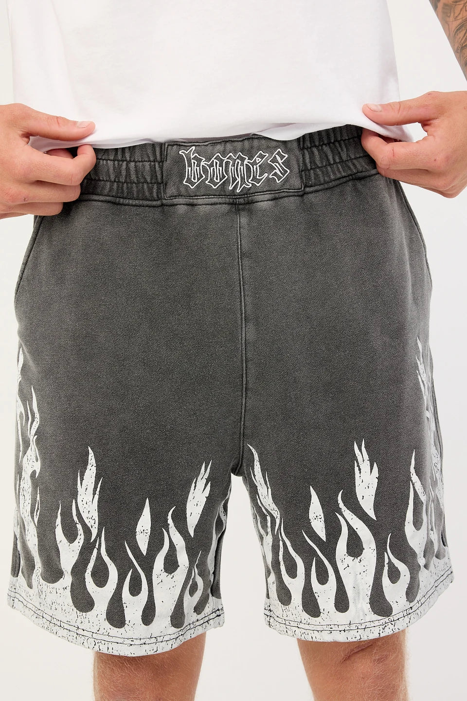 BURNER JERSEY SHORTS WASHED BLACK