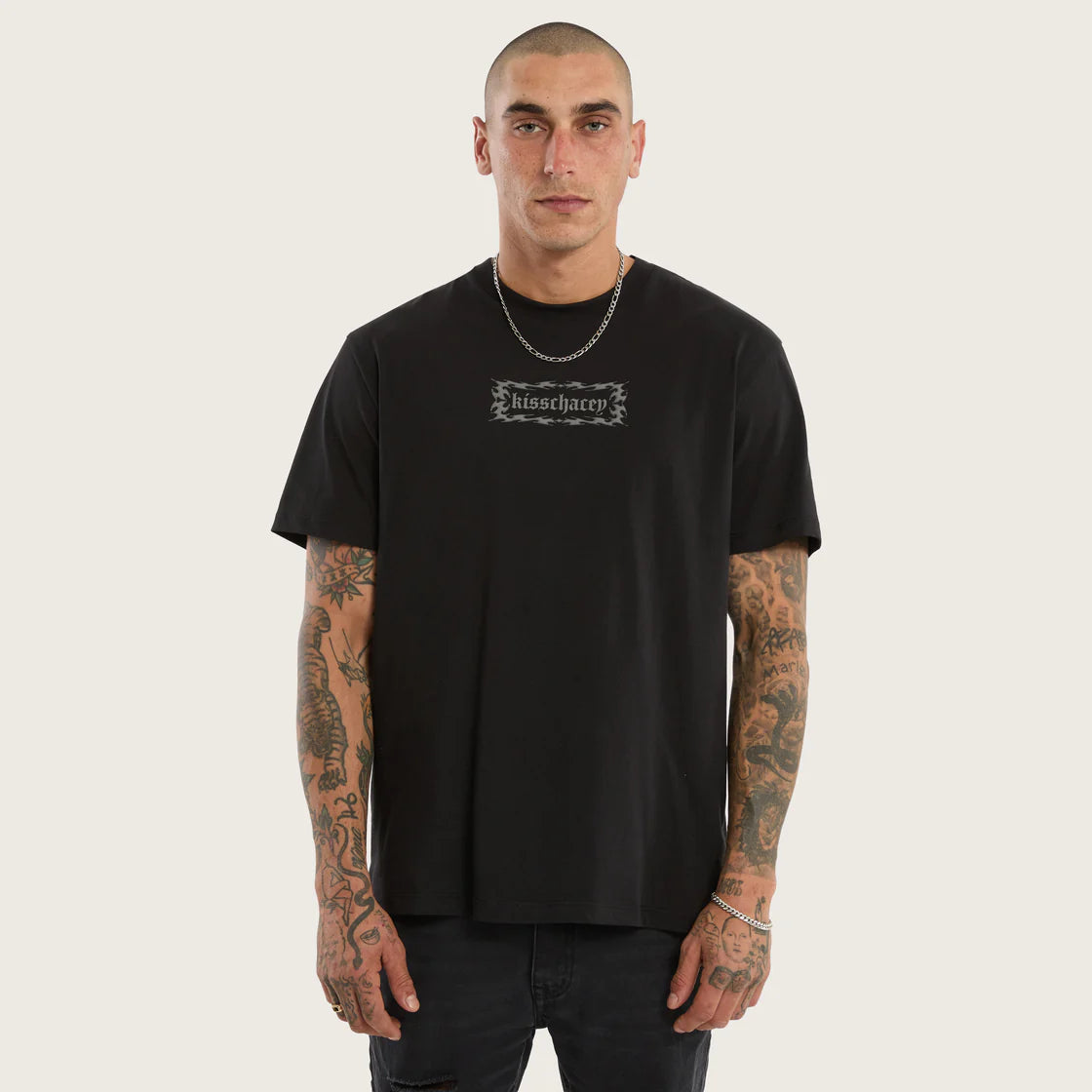 SAVIOUR RELAXED TEE JET BLACK