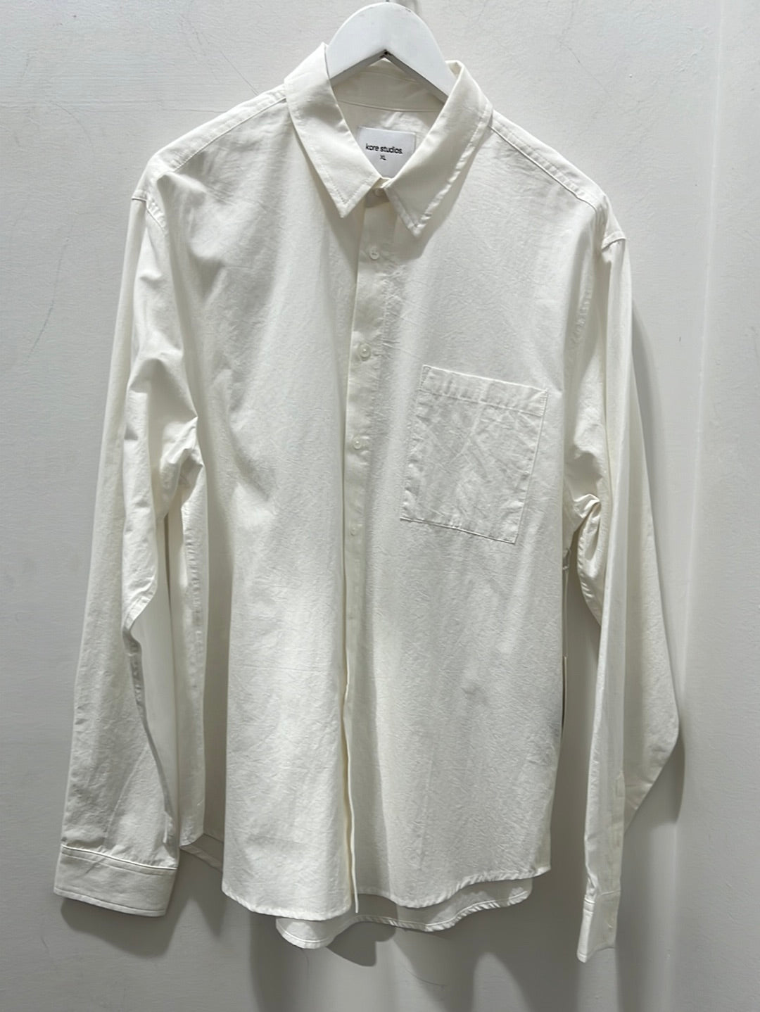 VALLEY POPLIN LS SHIRT - WHITE