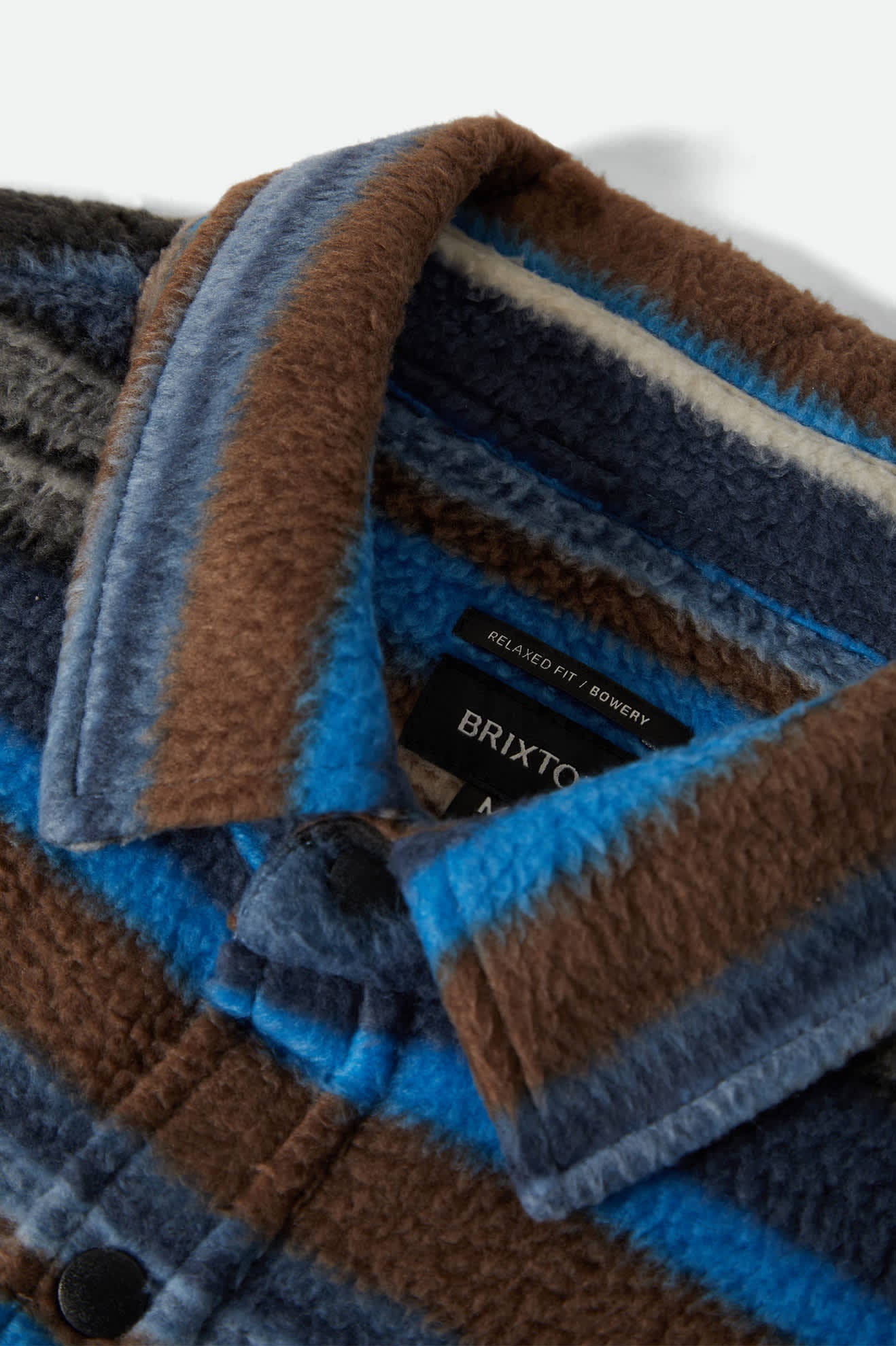 BOWERY LS ARTIC SHIRT MOOD INDIGO BLANKET STRIPE