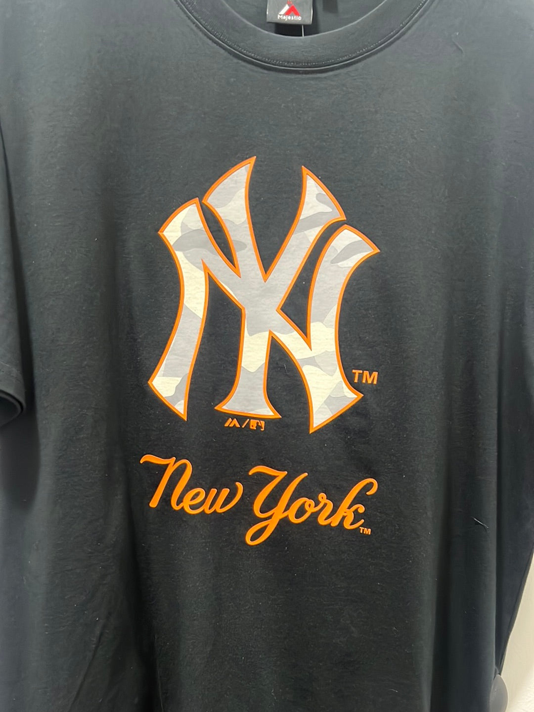 SNOW CAMO CREST TEE YANKEES FADED BLACK