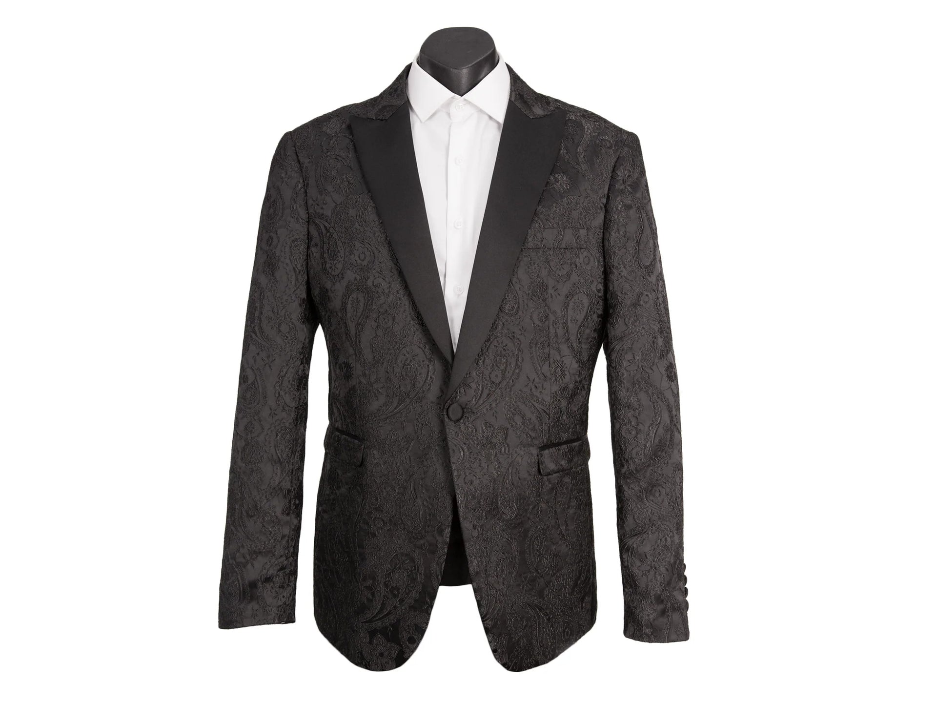 DALLAS BROCADE JACKET BLACK