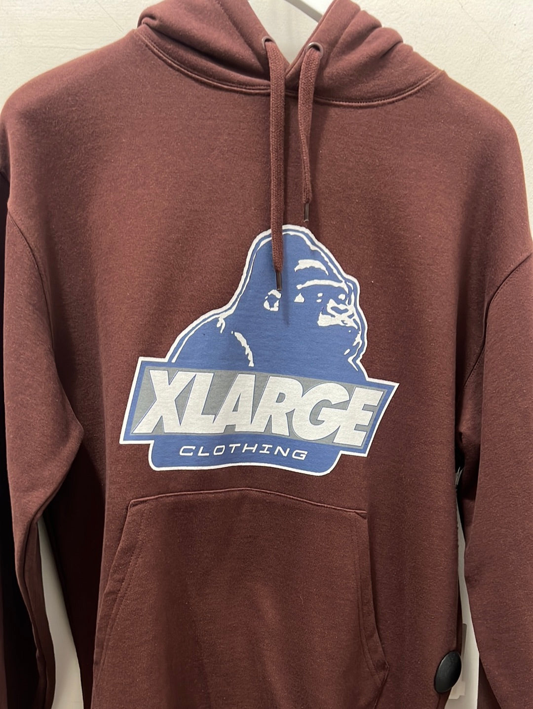 91 SLANTED LOGO HOOD - BROWN