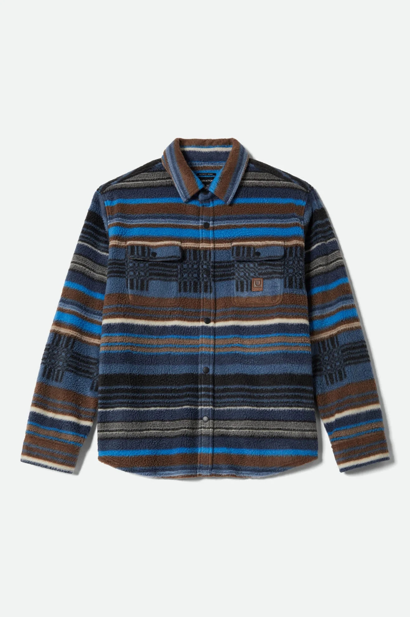 BOWERY LS ARTIC SHIRT MOOD INDIGO BLANKET STRIPE