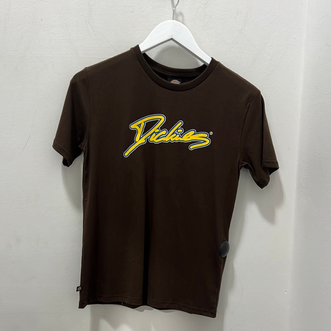 KIDS LINEWORK SS TEE - CHESTNUT