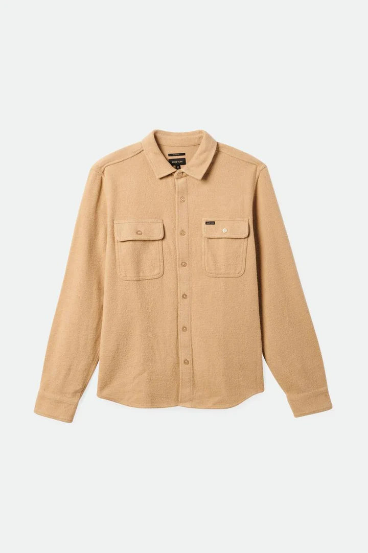 BOWERY TEXTURED TWILL OVERSHIRT SAND