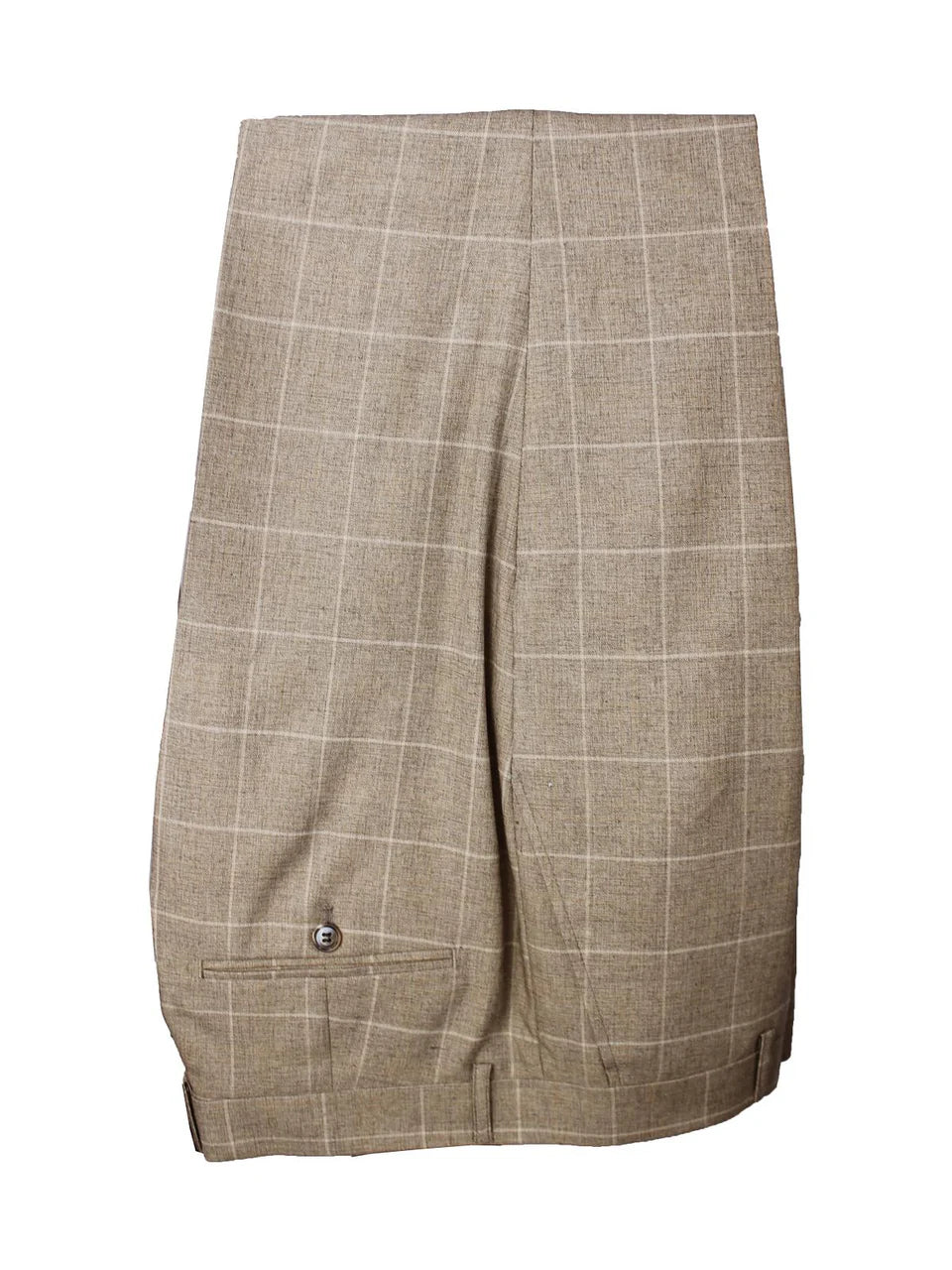 SCUZZATTI 2932 CHECK SUIT TROUSER CAMEL