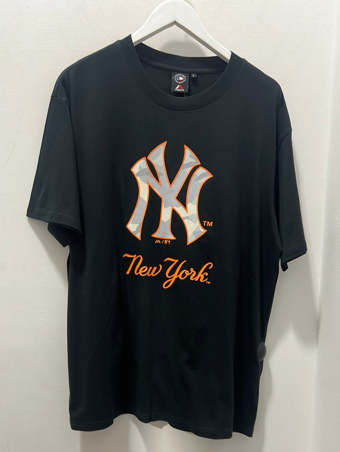 SNOW CAMO CREST TEE YANKEES FADED BLACK