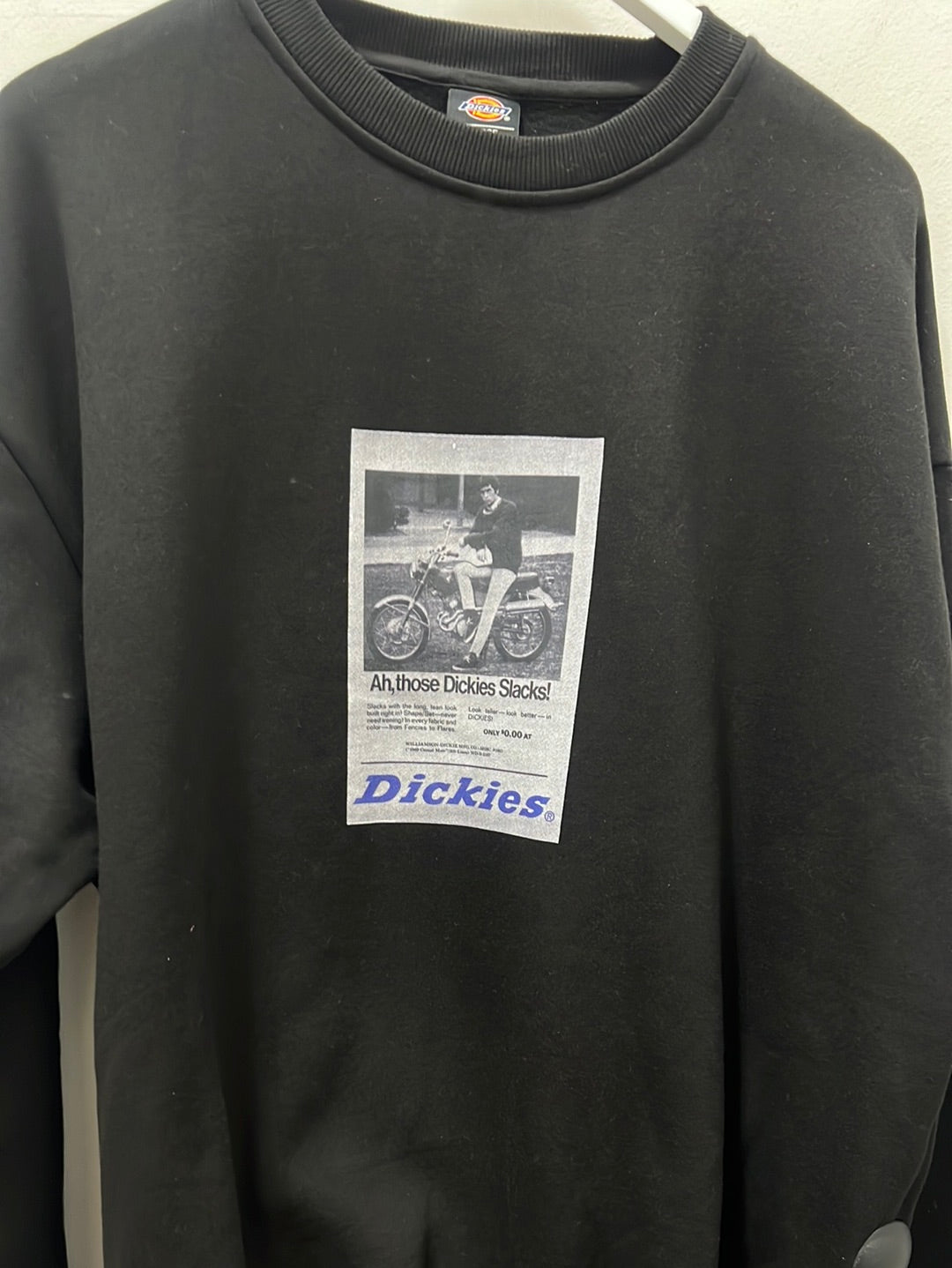 THOSE SLACKS CREW SWEAT BLACK