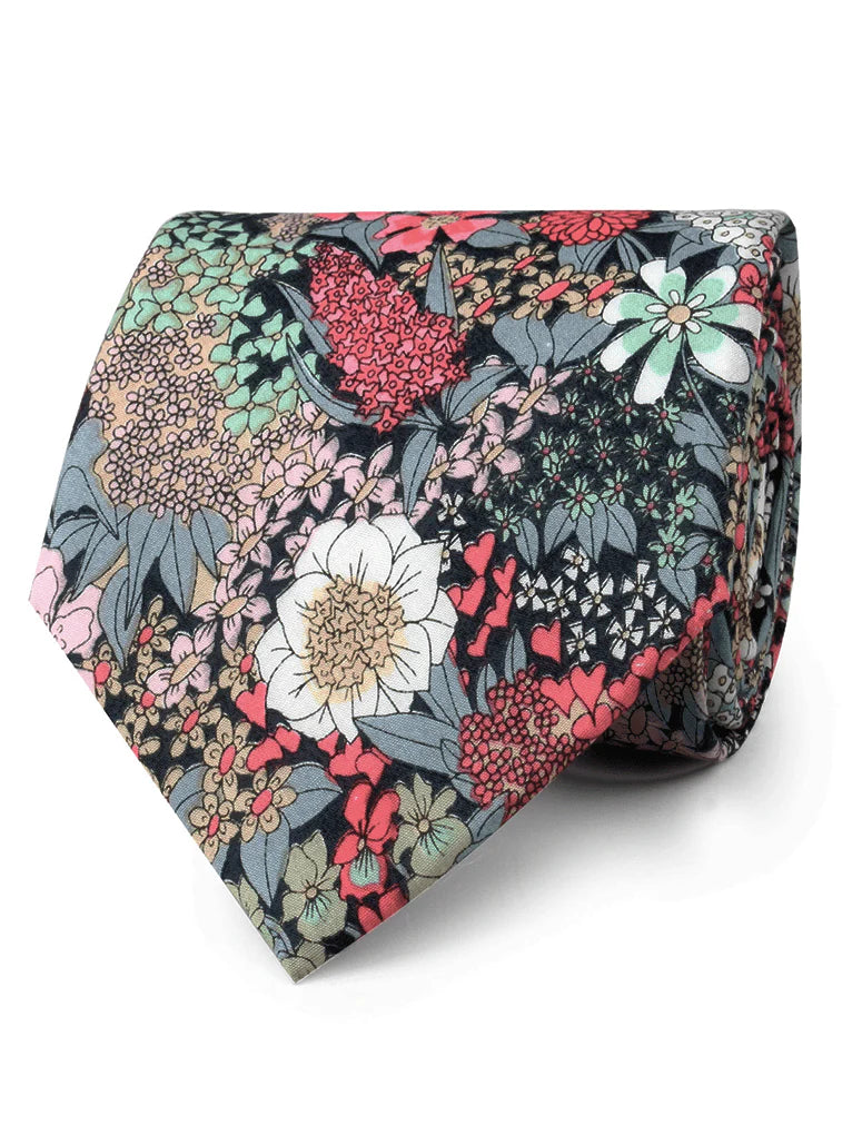 AFRICACIAN KIRSTENBOSCH FLOWER NECKTIE C566