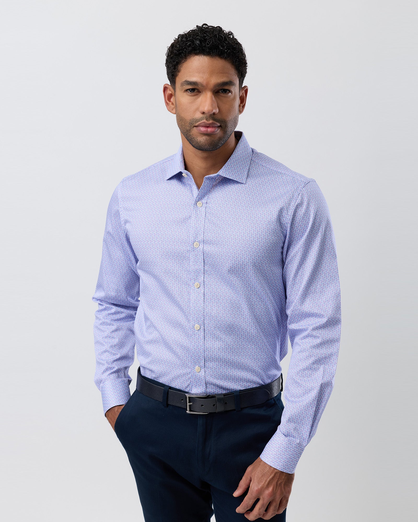 BFC2590 DRESS SHIRT LILAC