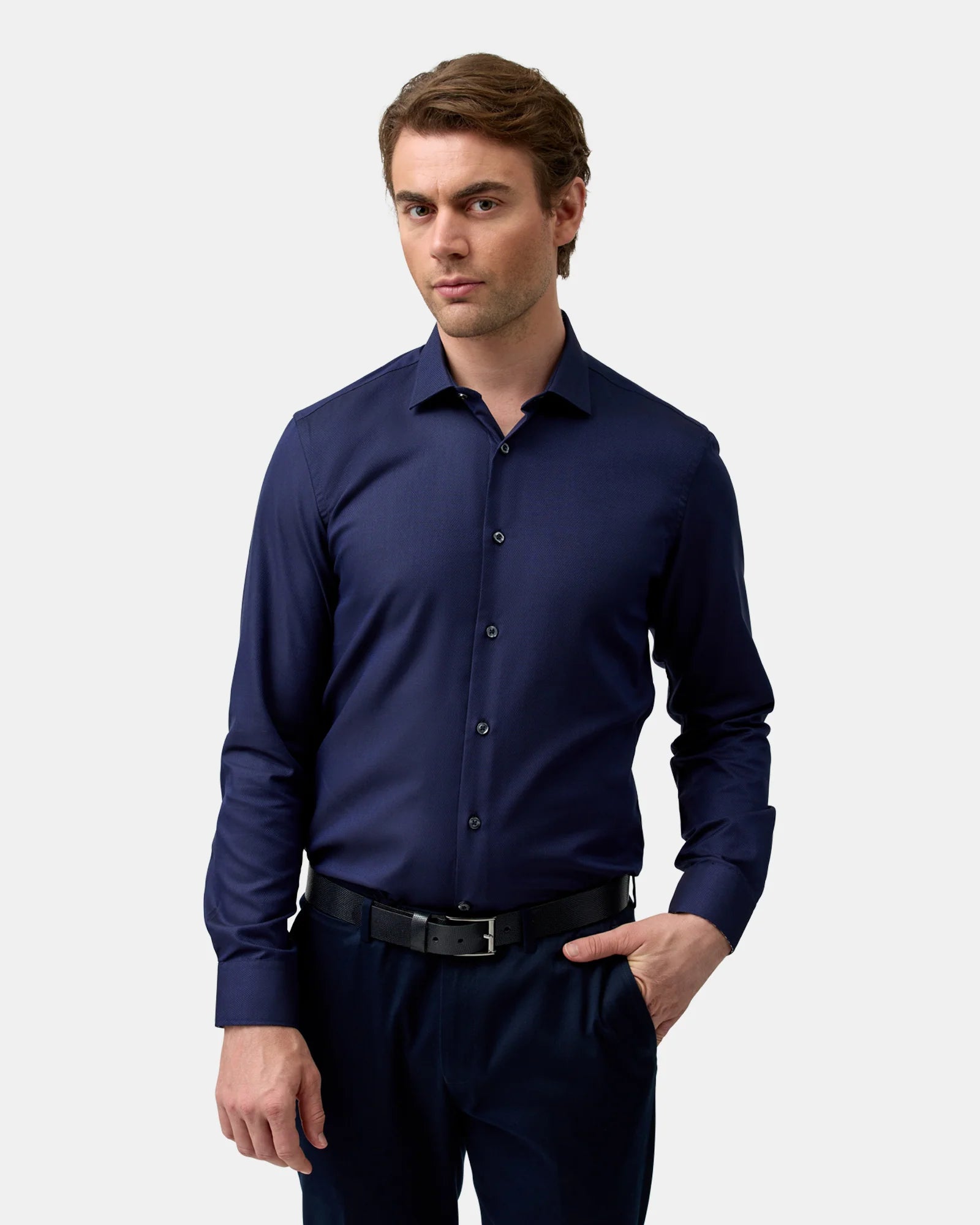 BFC2503 EASY CARE BUSINESS SHIRT NAVY