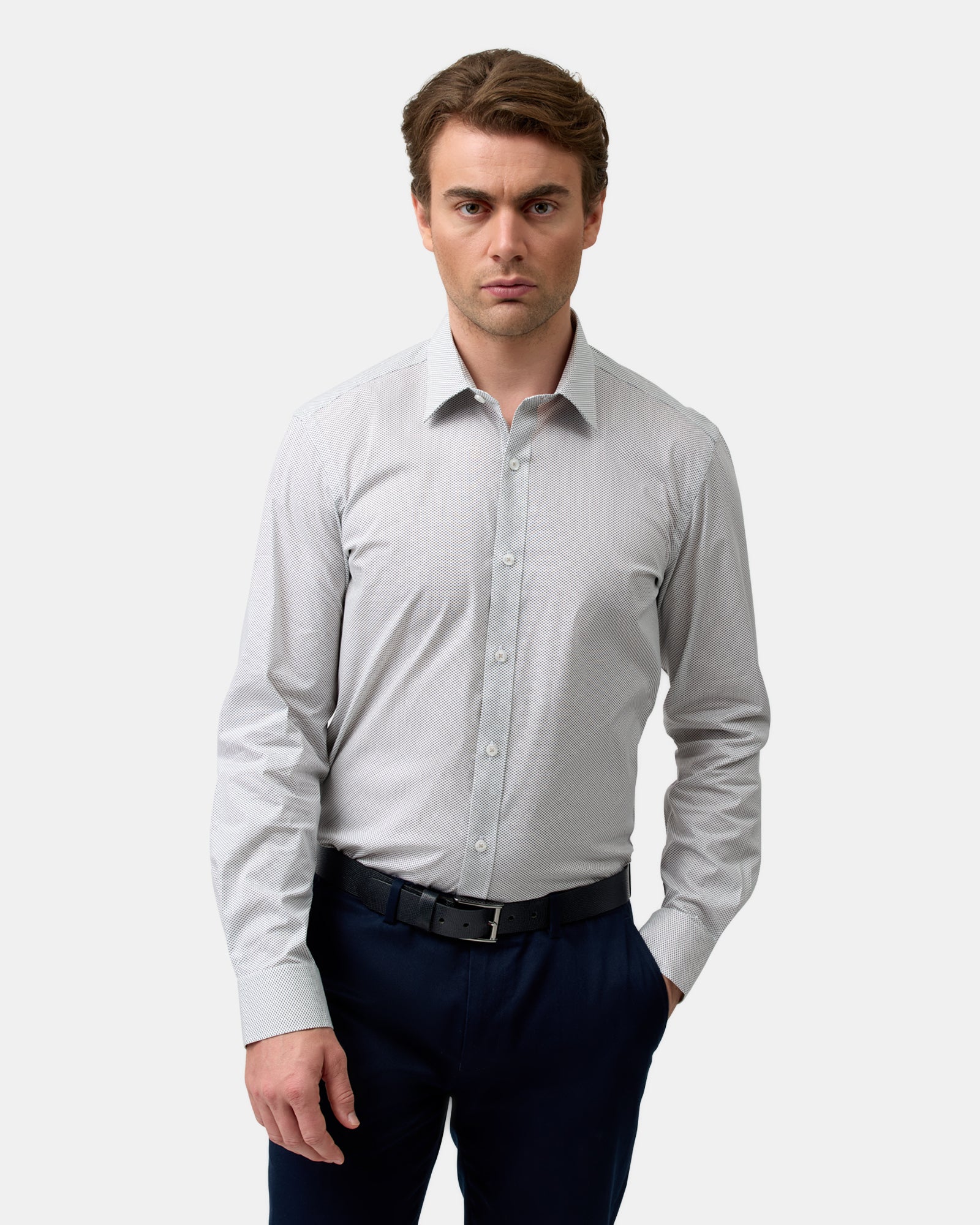 BFC2522 STRETCH PERFORMANCE SHIRT OYSTER