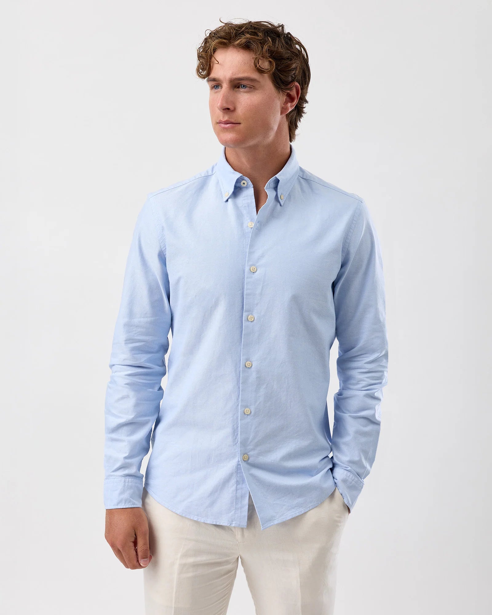 BFS800 ROYAL OXFORD SHIRT BLUE