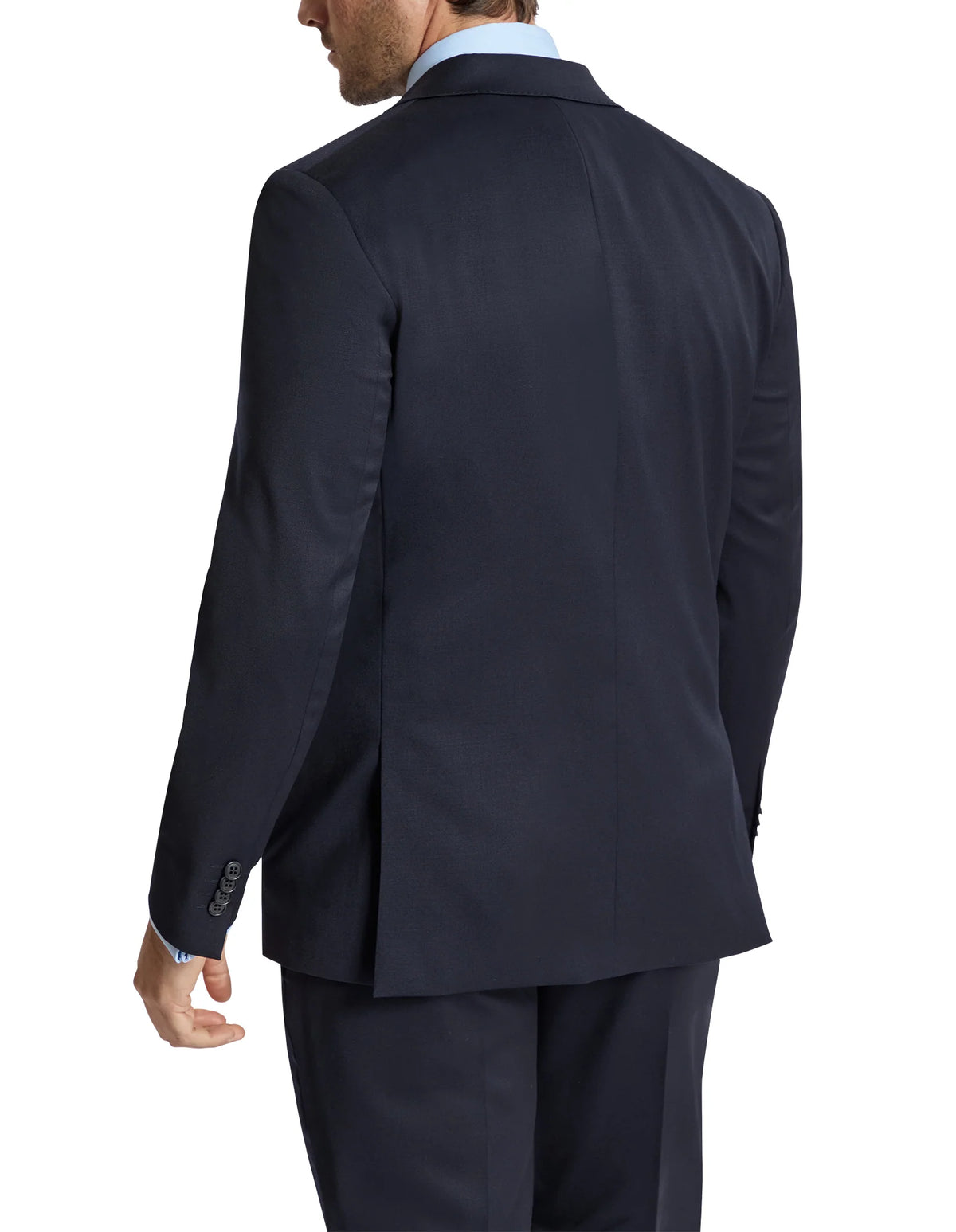 LAZIO 112 WOOL STRETCH SUIT JACKET NAVY 11