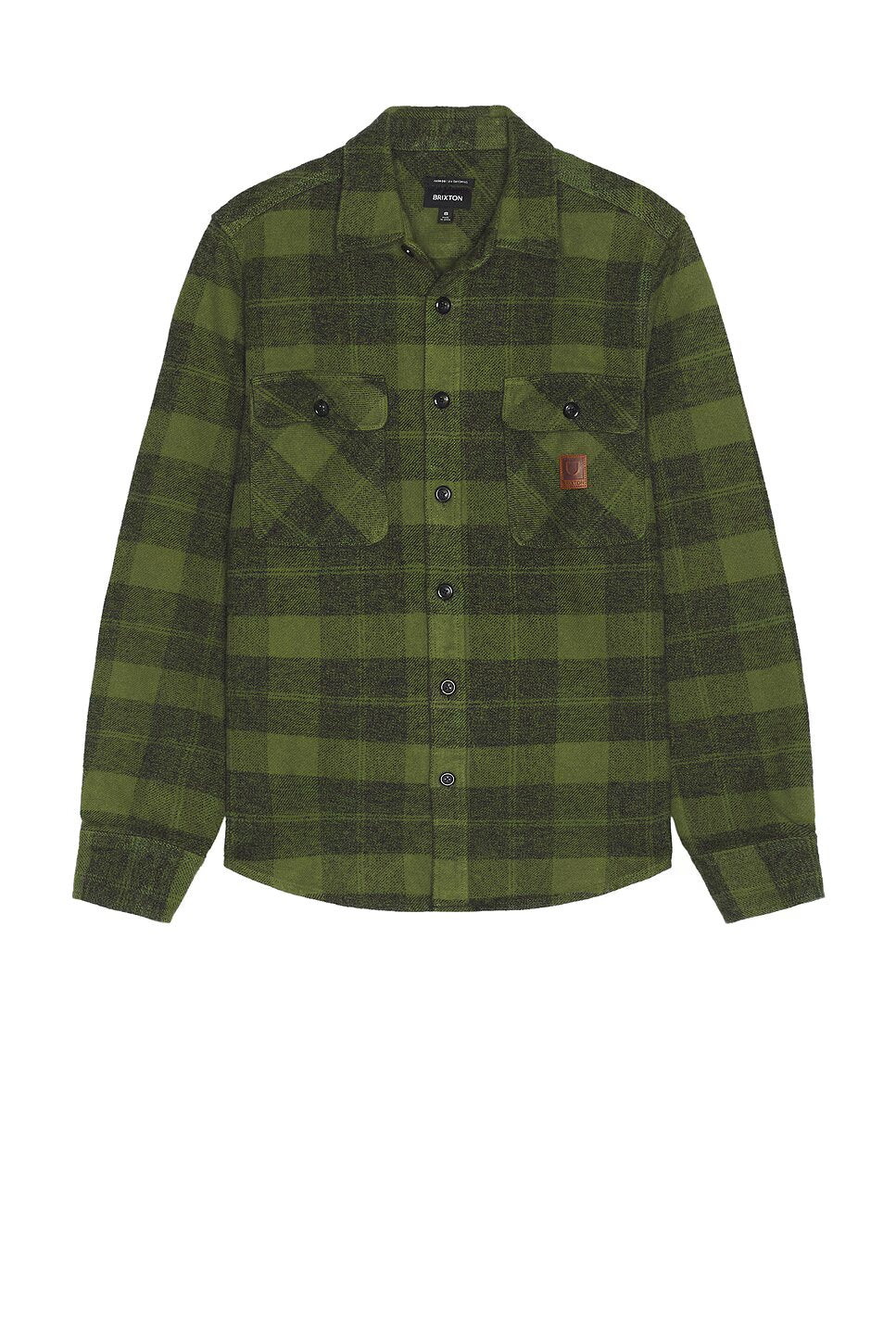 BOWERY HEAVYWEIGHT LS FLANNEL CYPRESS GREEN/BLACK