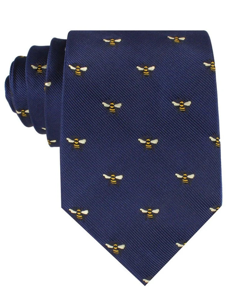 BUMBLE BEE TIE NAVY BLUE