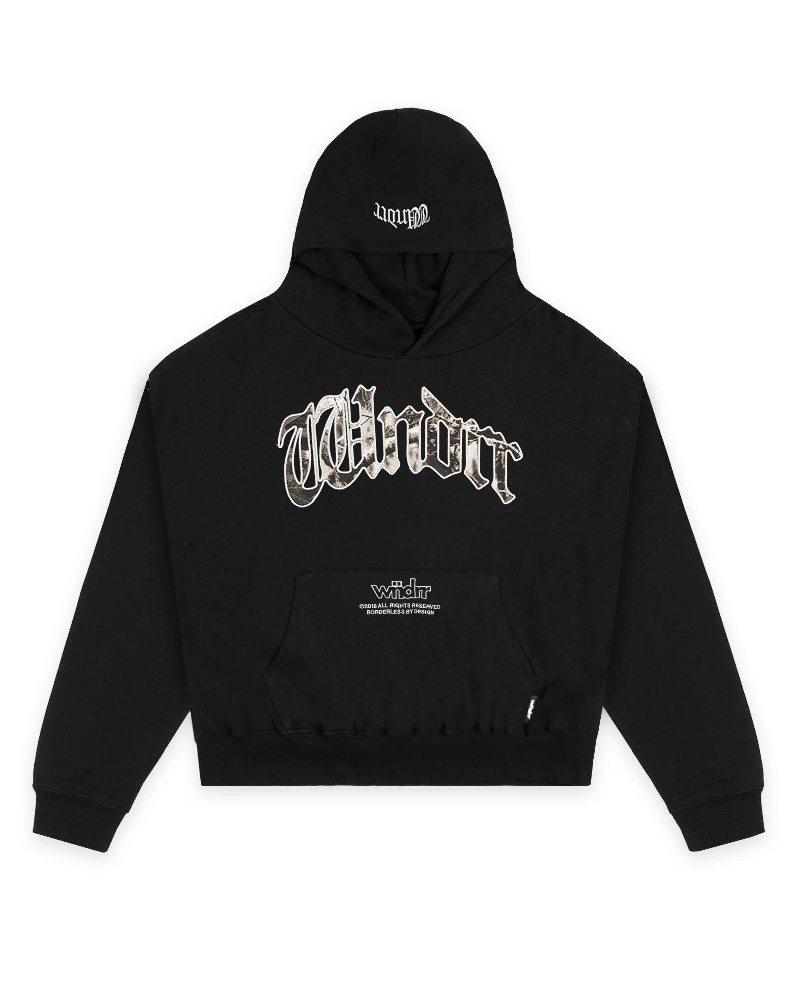 ROGUE BOX FIT HOOD SWEAT BLACK