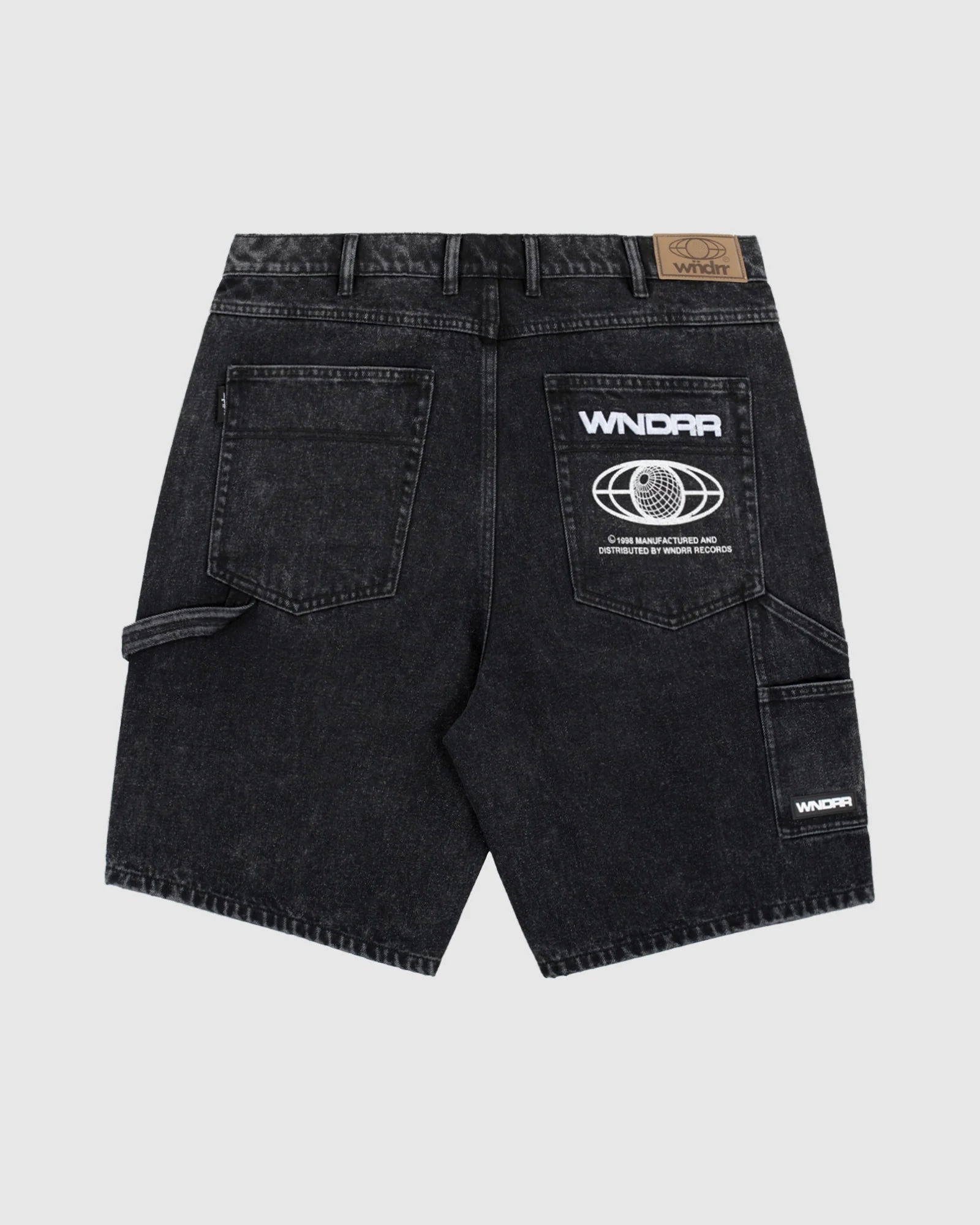 BOOSTER DENIM SHORT WASHED BLACK