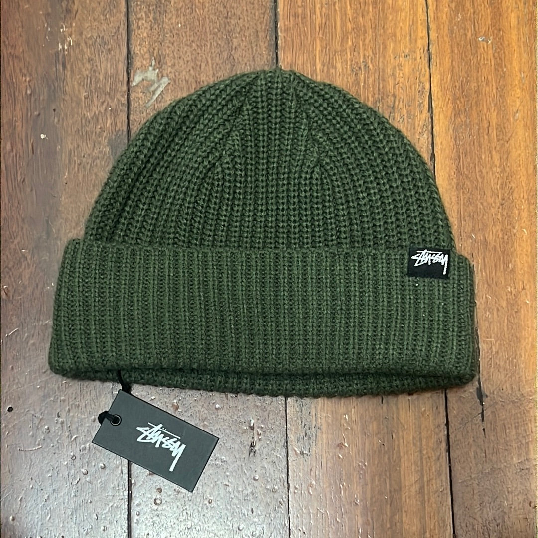 STOCK RIB BEANIE - FLIGHT GREEN