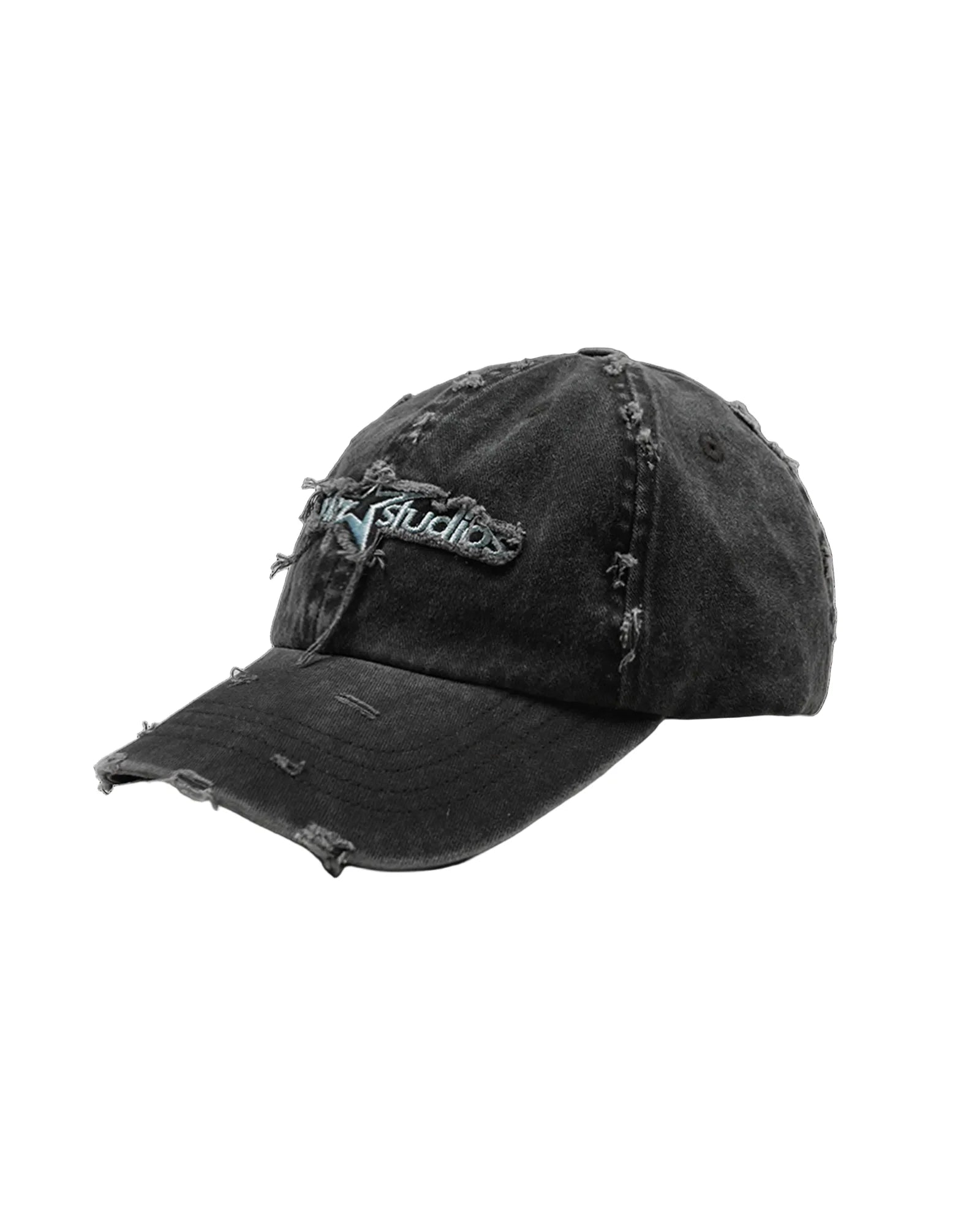 STXR DISTRESSED CAP WASHED BLACK